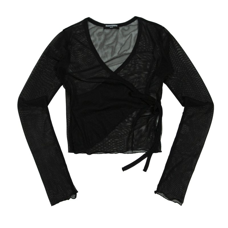 212-mesh wrap t-shirts