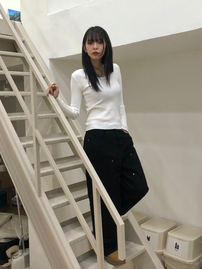 Eunice U-neck slim-fit knit