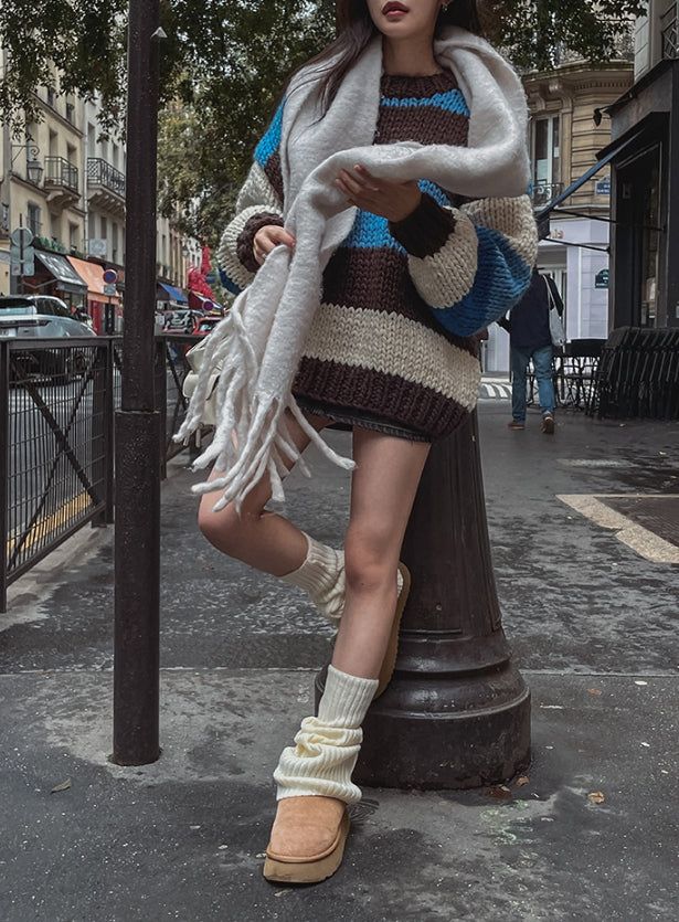 Winter Fit Ribbed Leg Warmers