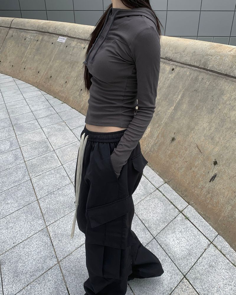 Nylon parachute pants