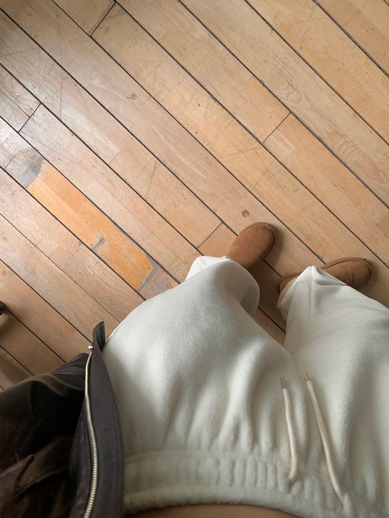 [MADE] Bear fleece-to-way wide pants