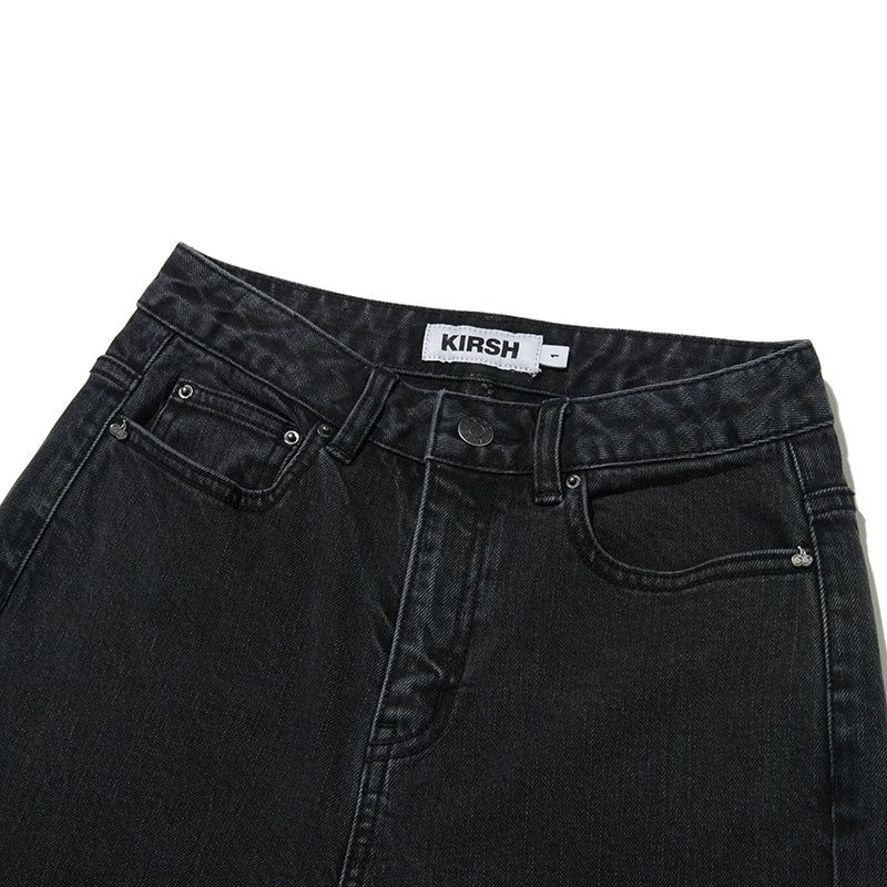 CHERRY BOOTS CUT DENIM PANTS [CHARCOAL]