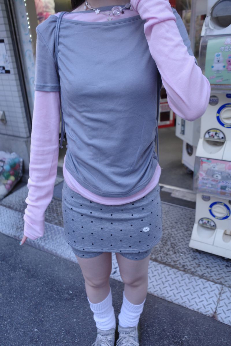 ドット スカート パンツ