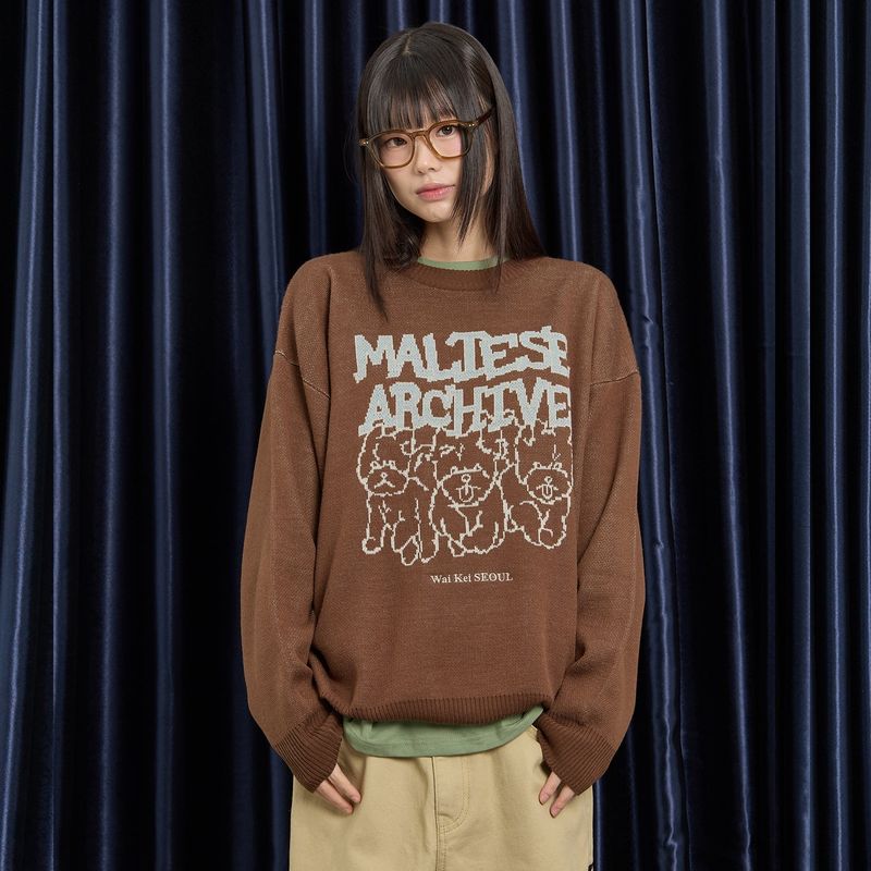 Maltese Archive Line Graphic Knit Ver.2