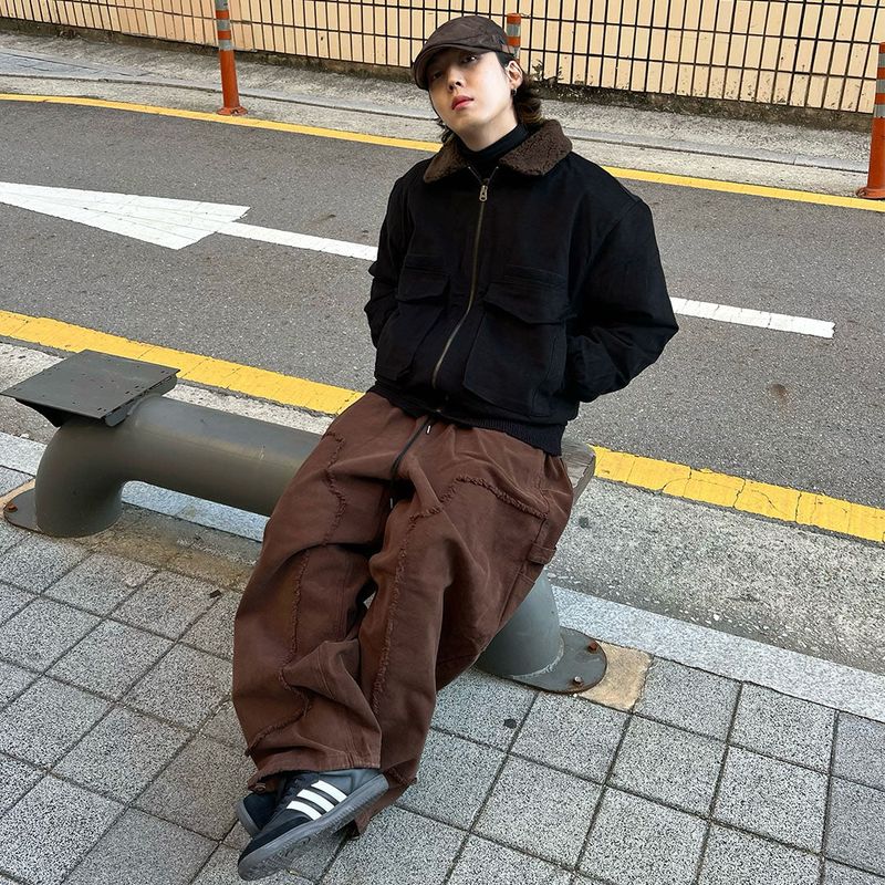 HundoP(ハンドピー)の「Oversized Out Pocket Wool Jumper(Jackets/Outerwear)」
