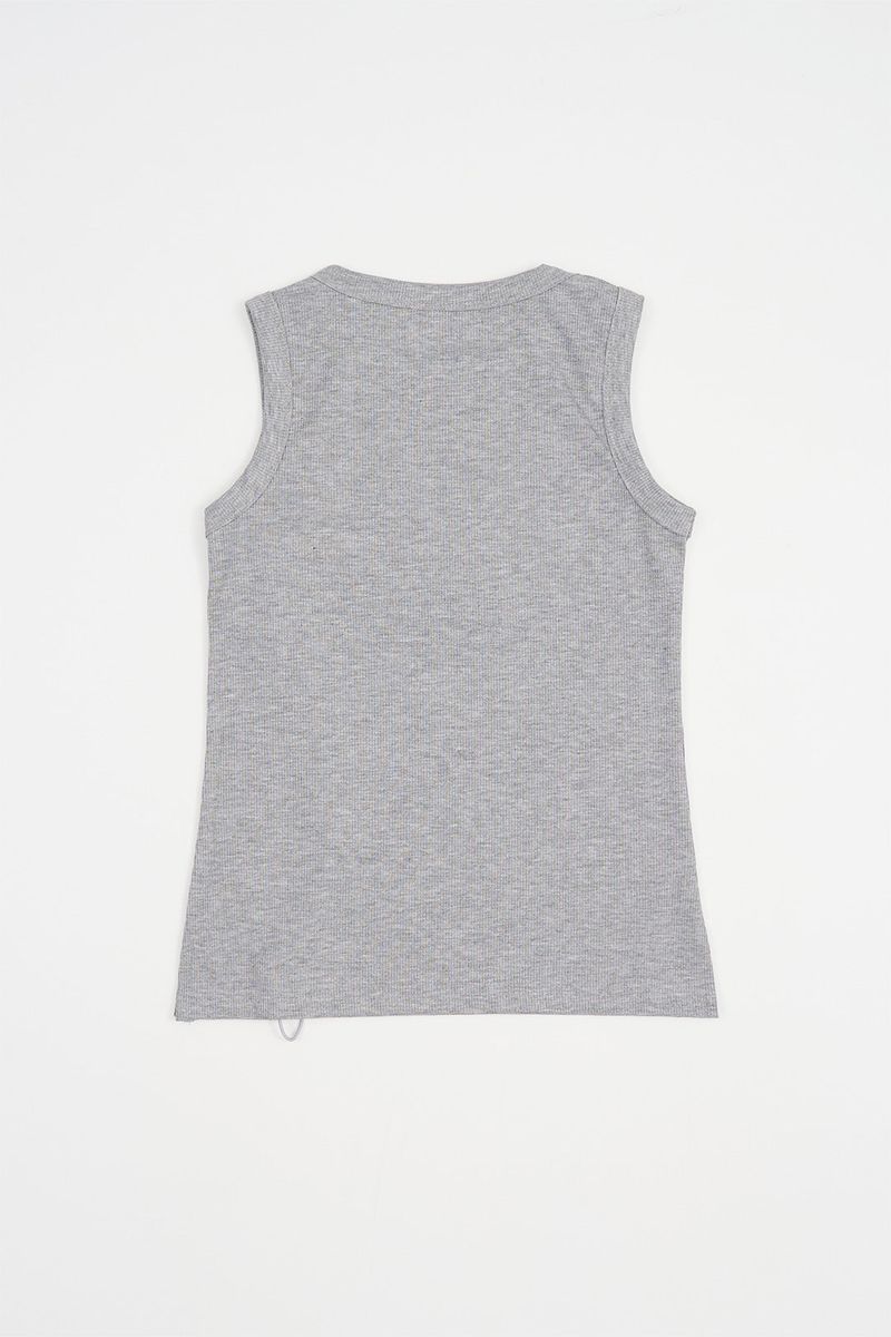 Tori string shirring sleeveless