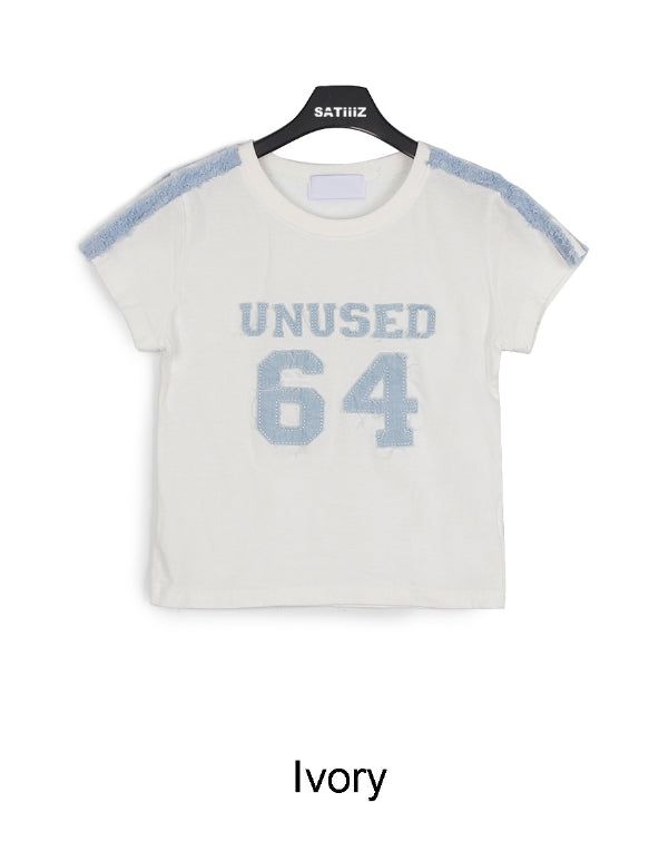 Tora Denim Tape Crop Top