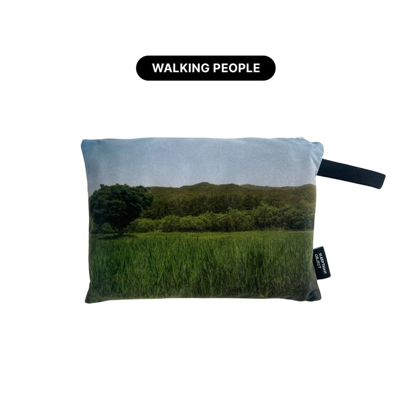 nature pillow blanket - mono seaside
