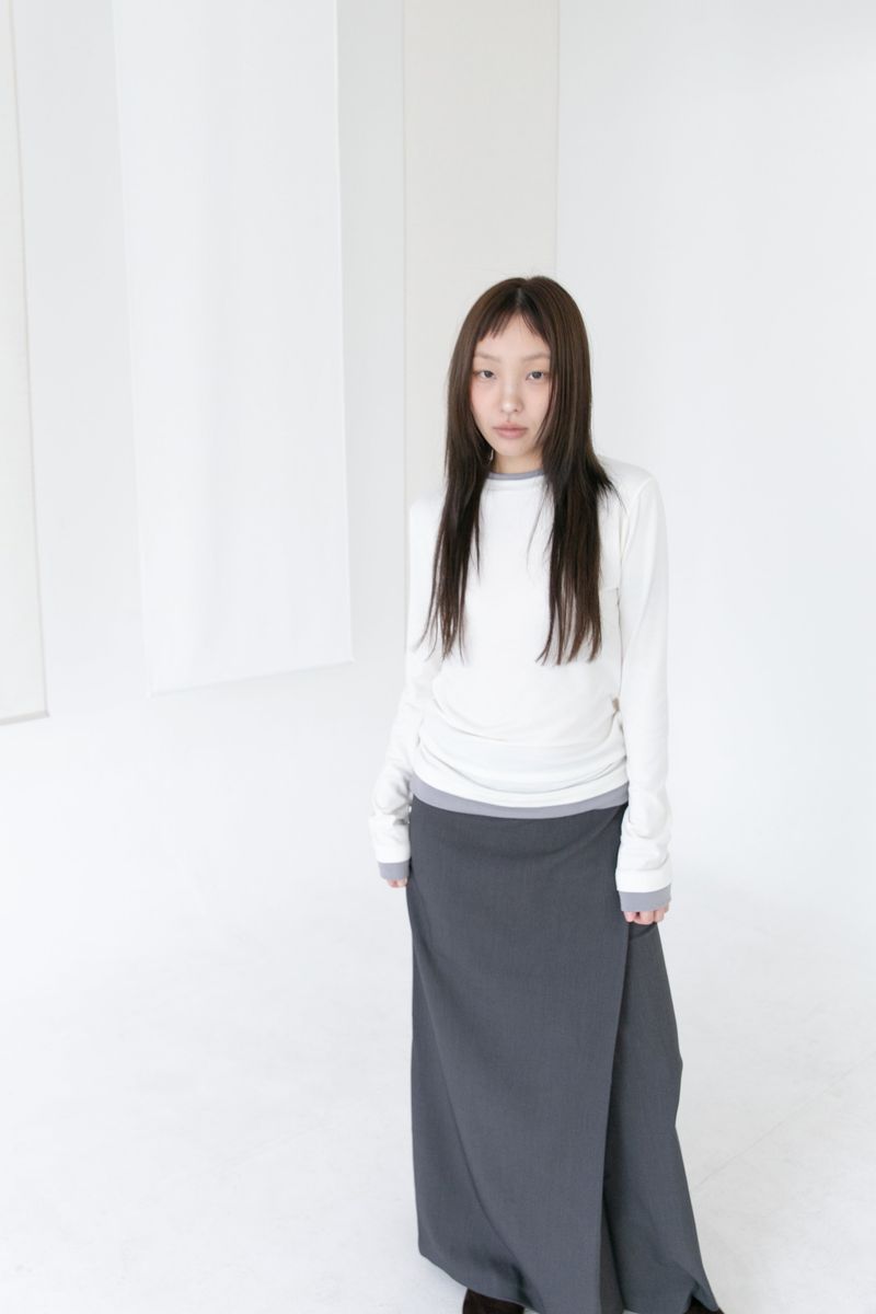 color layered long top(4colors)