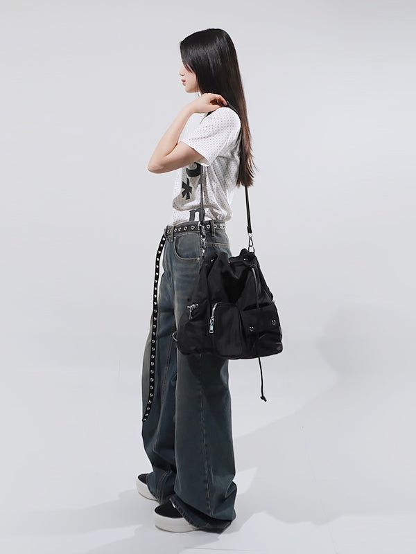 Pocket Multi-Shoulder Bag Backpack (3Way)