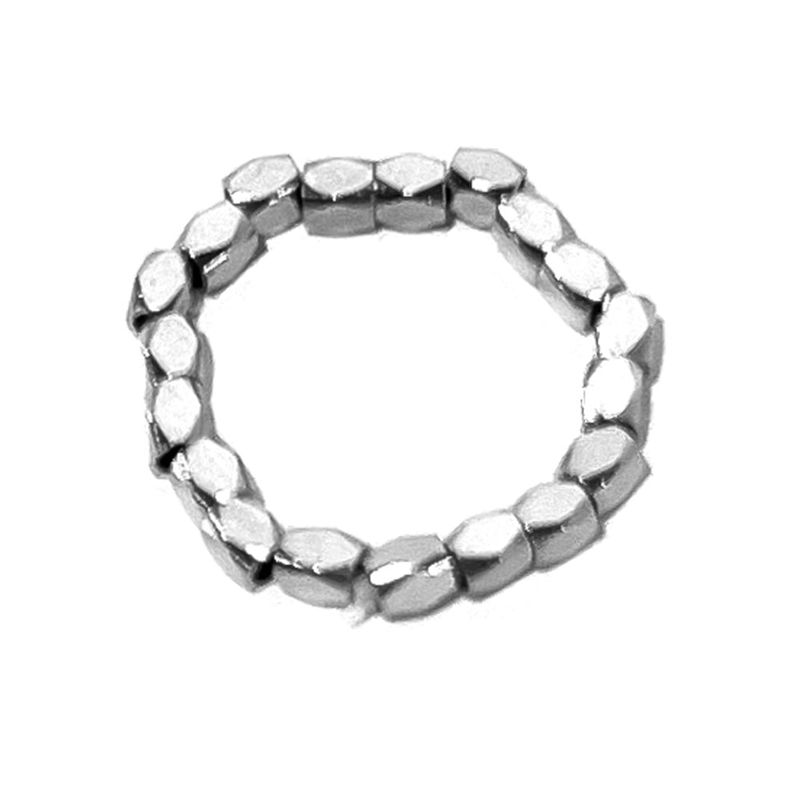 [3SET] Aztec beads rings black