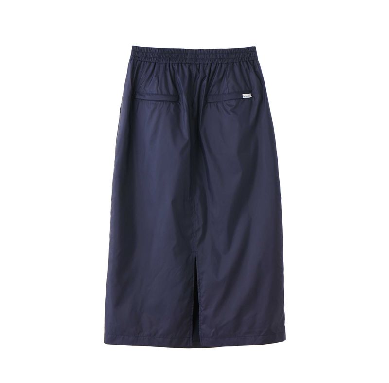 BASIC SAFARI POLY SKIRT (NAVY)