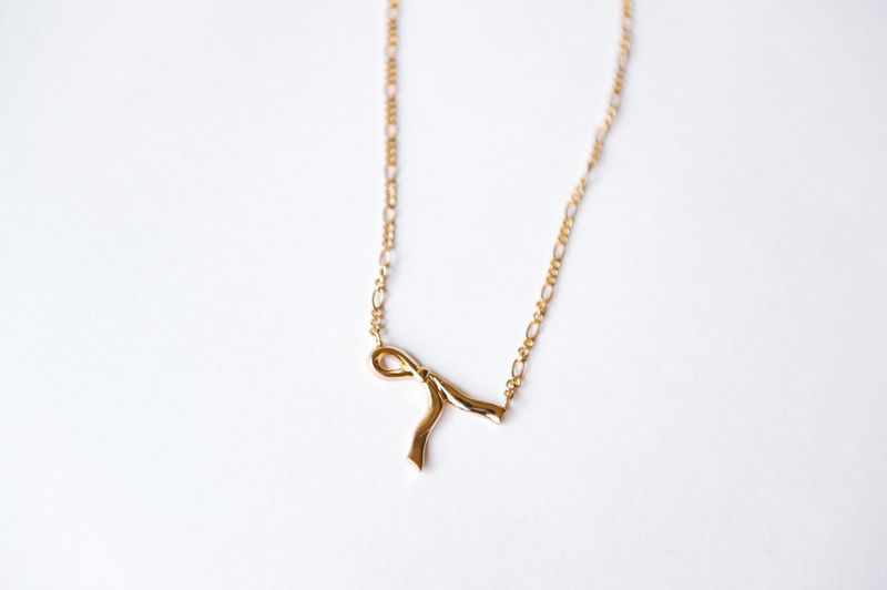 [MADE] Casual ribbon necklace
