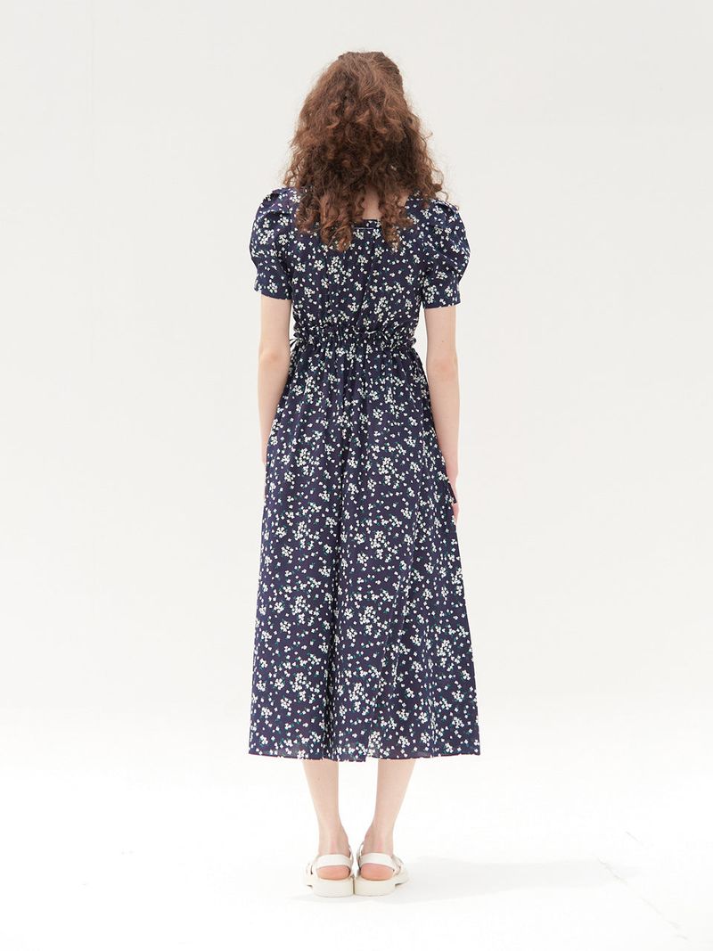 JOLIE PUFF SLEEVES ONEPIECE_NAVY