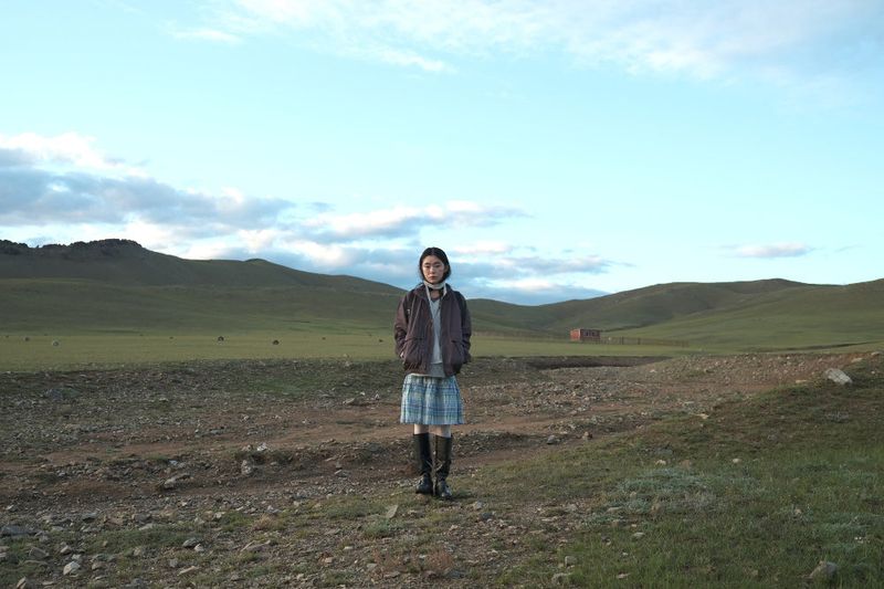 Kindergarten check skirt (2color)