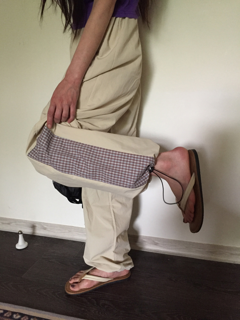 Pisso check string pants (2color)