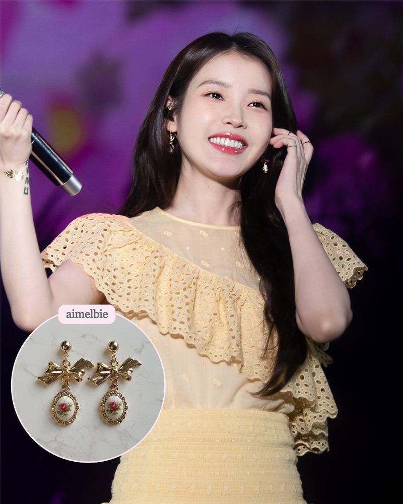 [IU Earring] Mary Earring - Vintage Rose Version