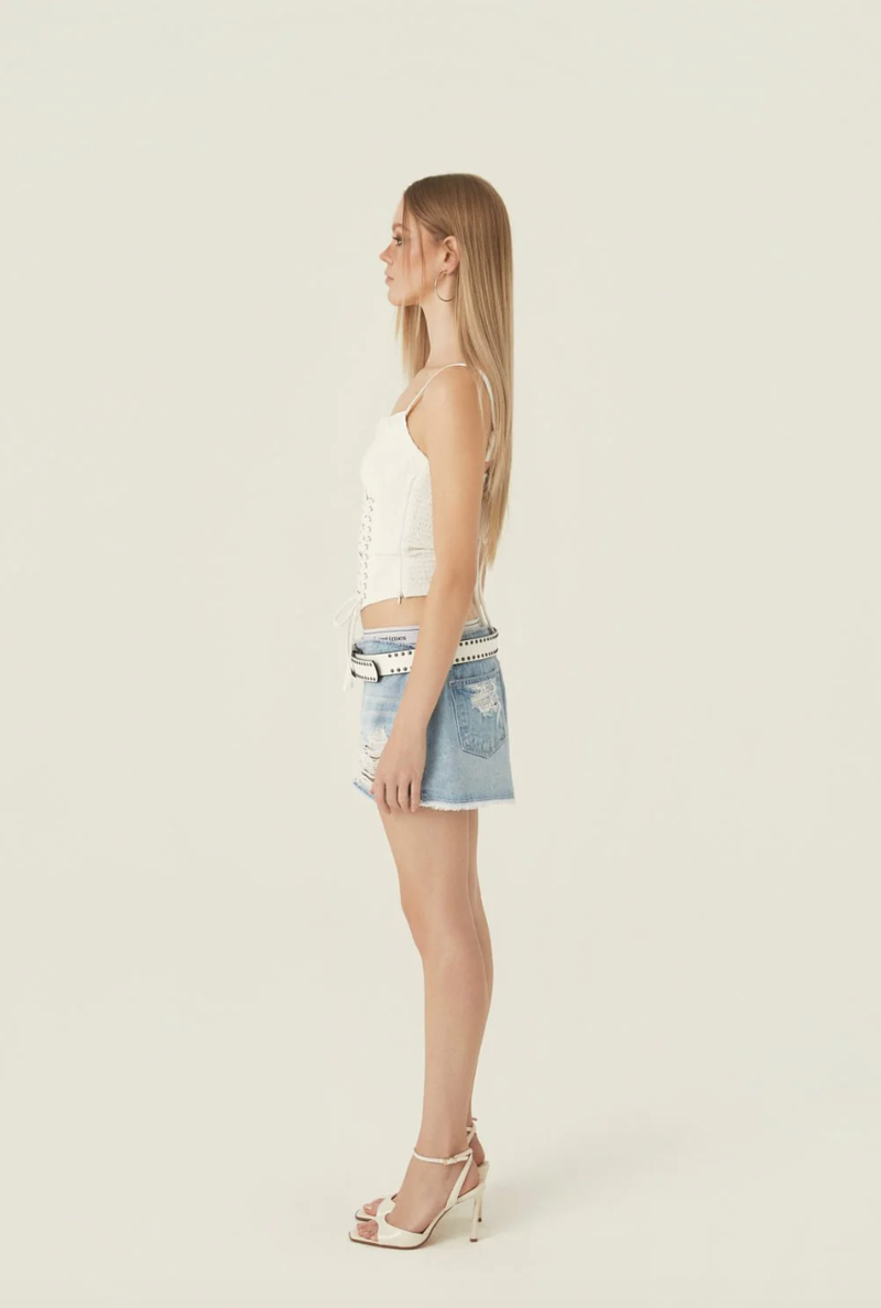 【即日発送】Pink crush denim skirt