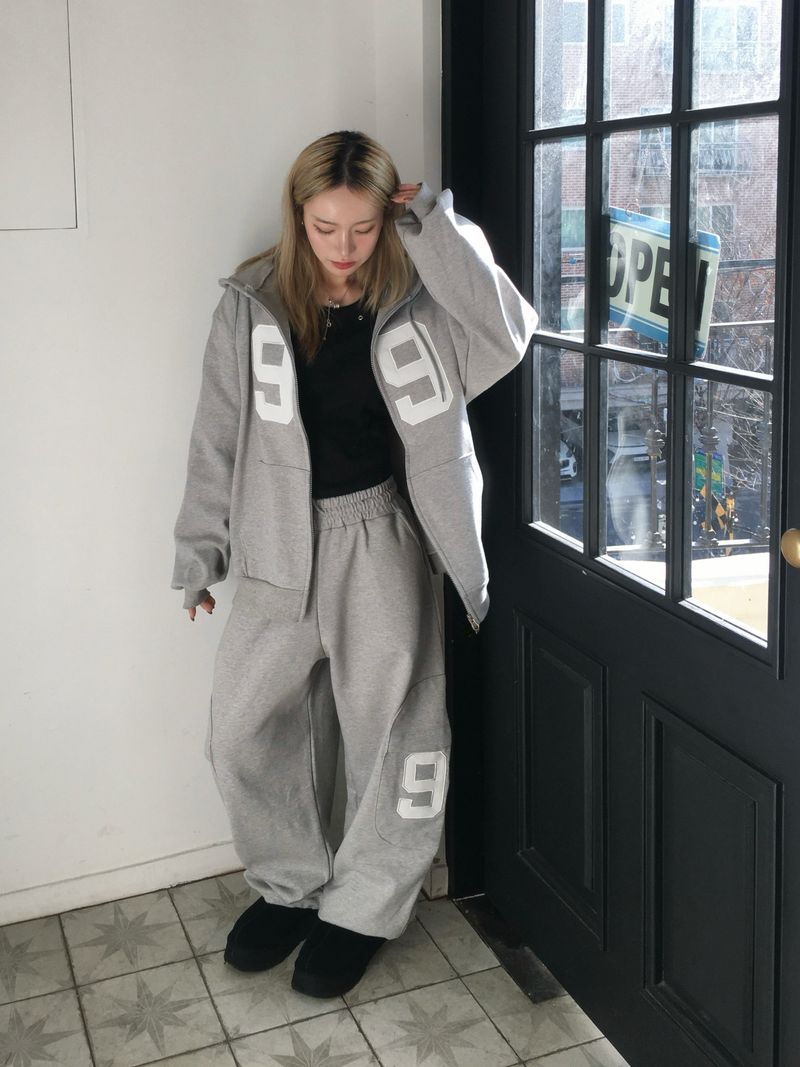 [SET] 99 Round Sweat Hoodie (3c)