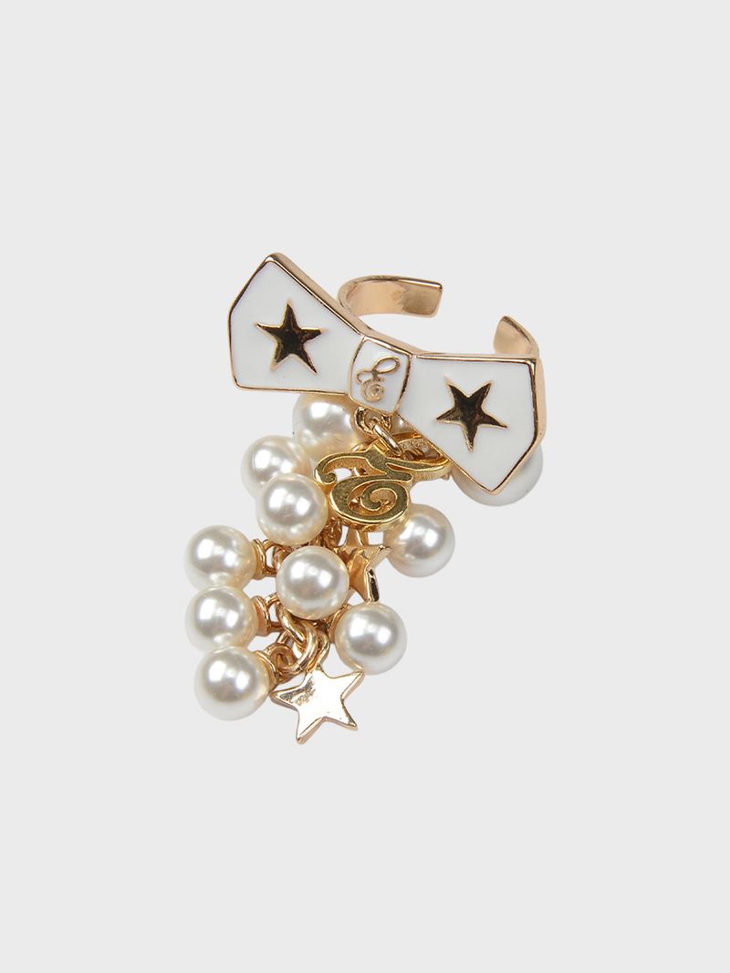 BOW&GRAPE RING (CREAM)