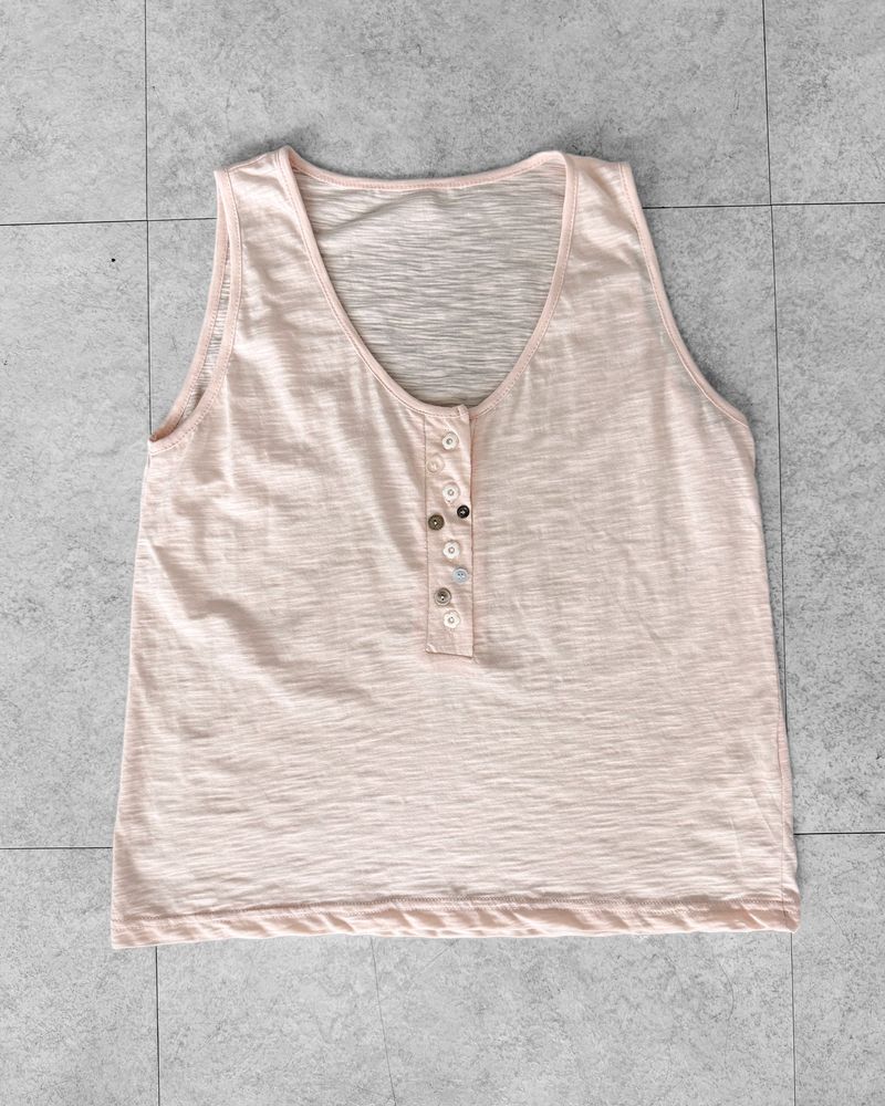 MORE BUTTON SLUB CAMI