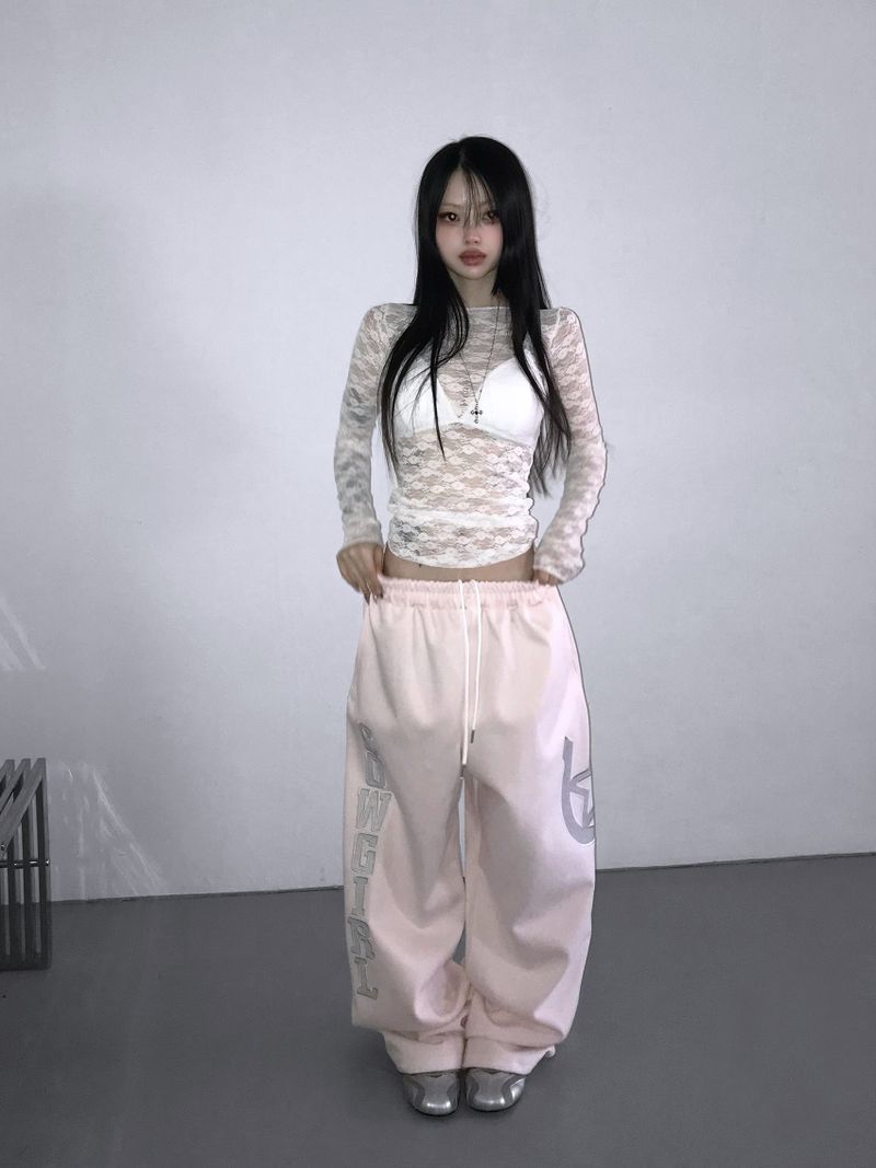 ditto lace long t-shirts(3 color)