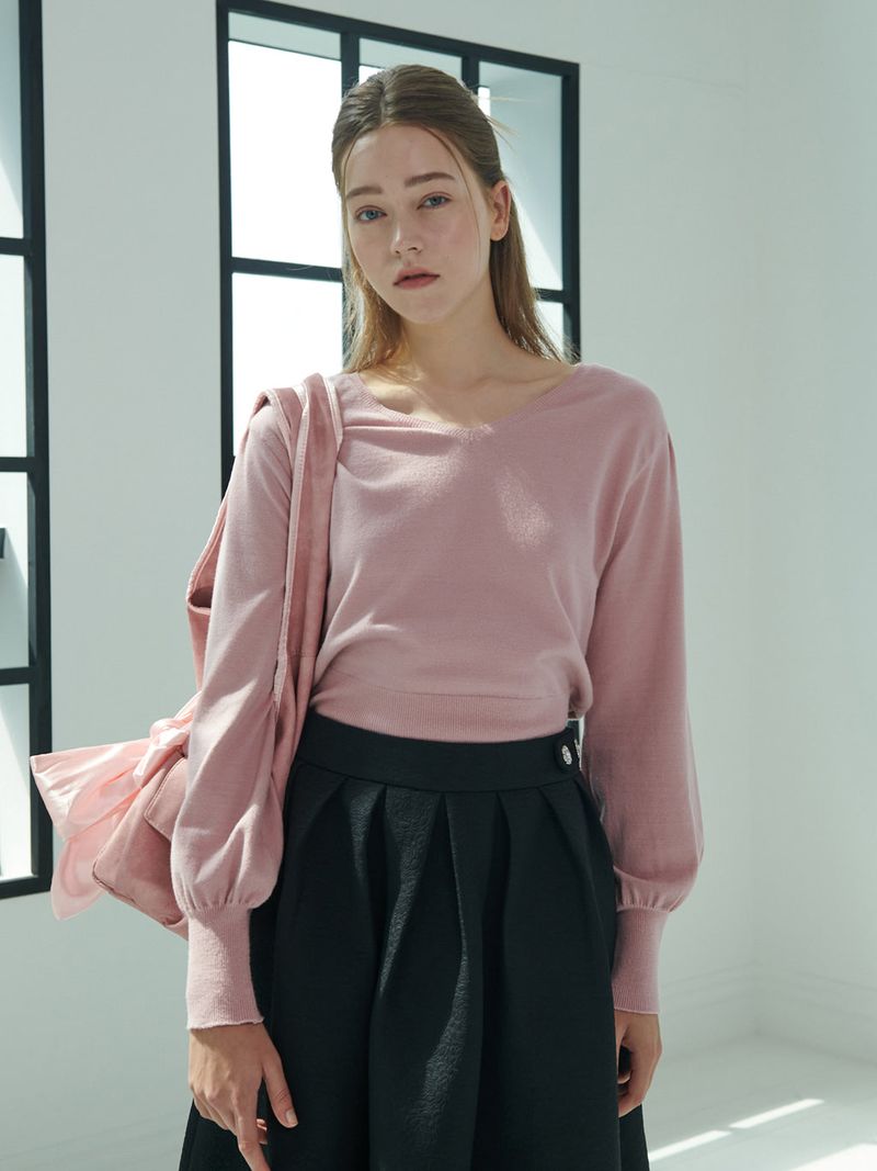 Emma Puff Knit (Pink)