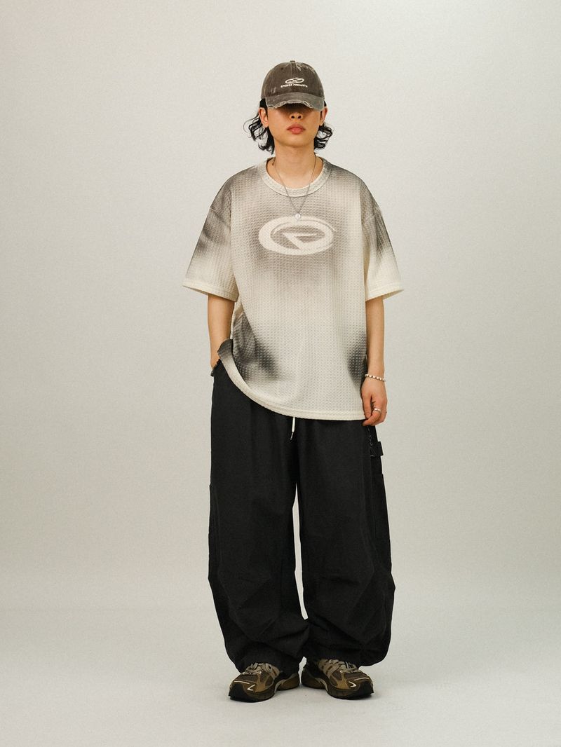 ZE Embo Vintage Printing Half T