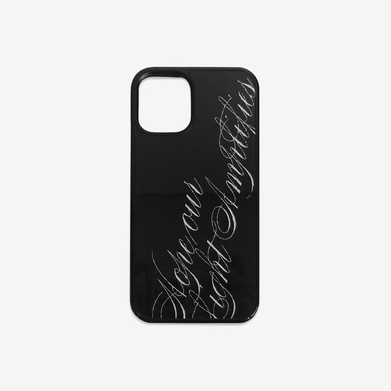 mineor（マインオアー）の「[MADE] slogan glass bumper case (black)（Smartphone Accessories）」