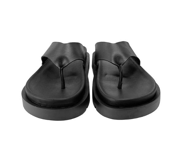 Minimal double sole flip flops