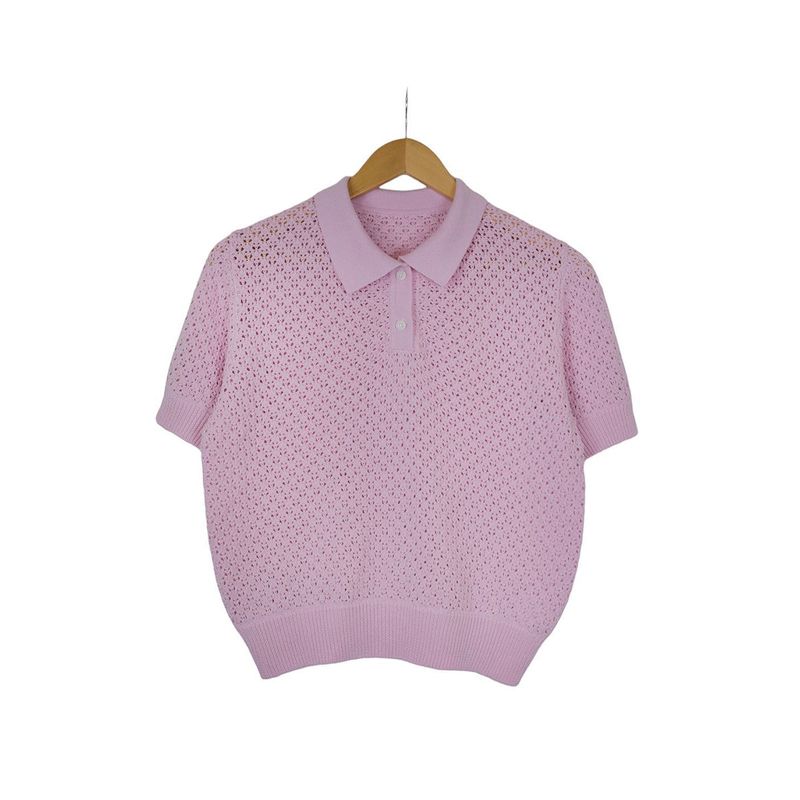 collie short-sleeved knitwear
