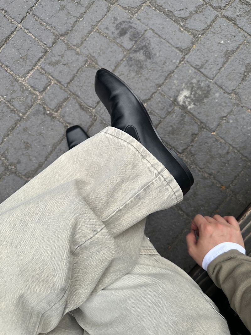 No.1863 low-profile leather slip-on