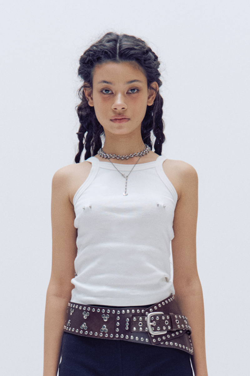TRIP SHOP（トリップショップ）の「PIERCED SLEEVELESS TEE（Tops）」