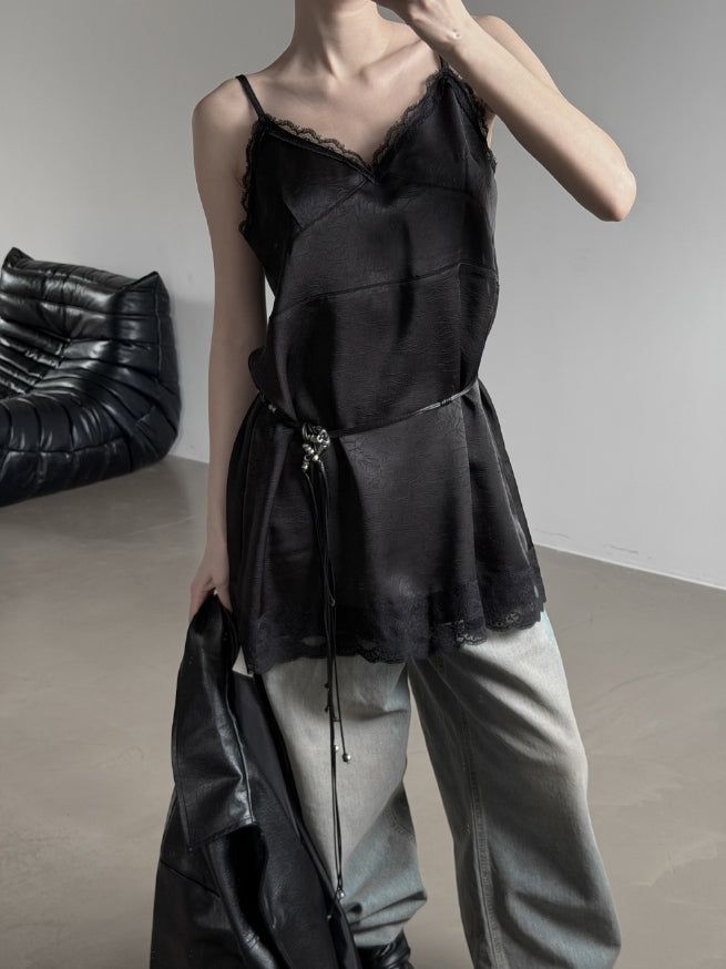 Met Button Cracked Leather Jacket