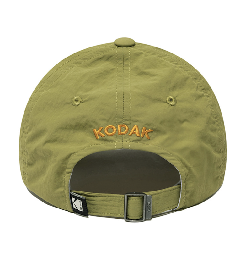 Relaxed Fit Nylon Square Logo Ball Cap【RED】