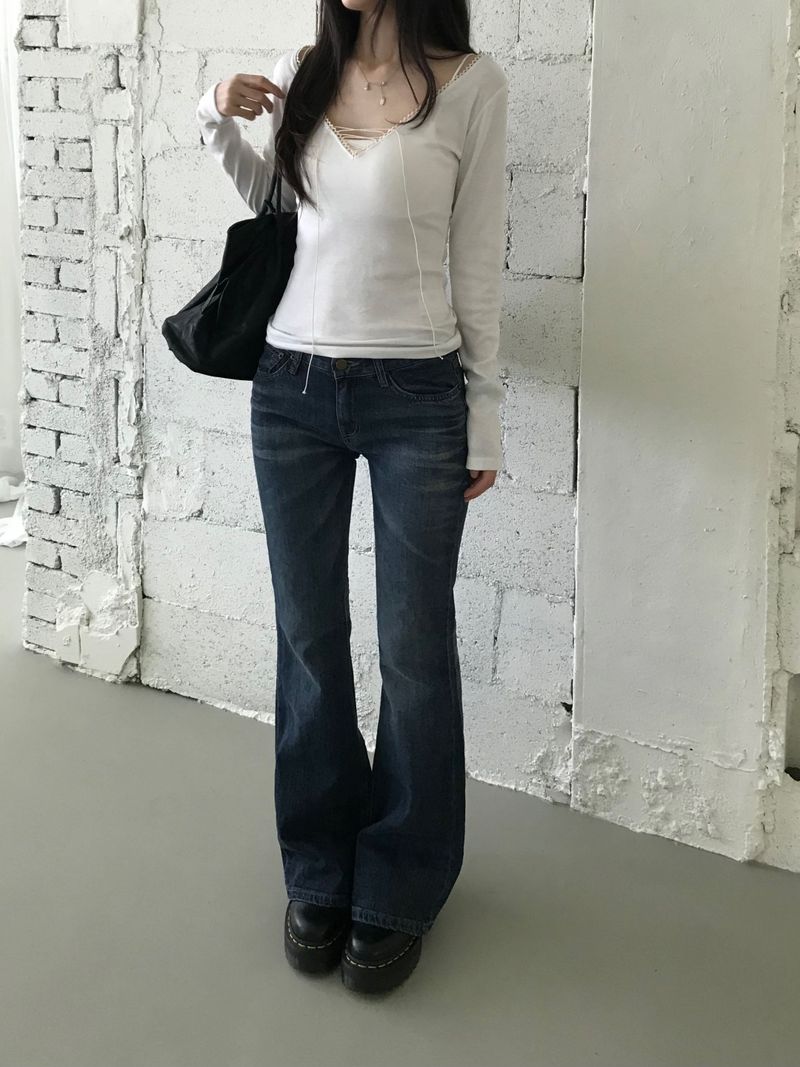 Rush Denim Bootcut Pants (one color)