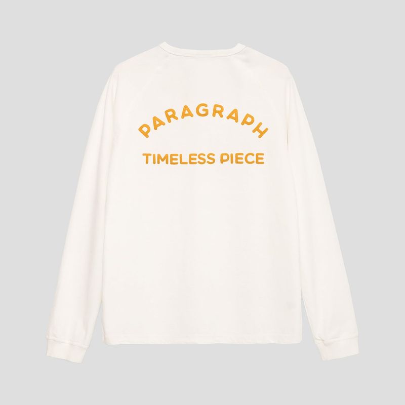 EMBROIDERED HENLEY LONG SLEEVE - IVORY