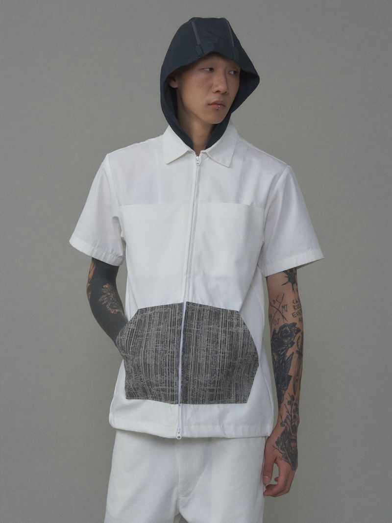  2WAY 01 REVERSIBLE HOOD JAKET WHITE
