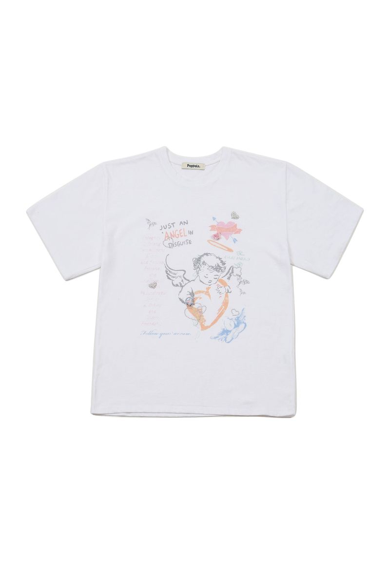 POPPALS（ポップパルズ）の「Angel Ring T-shirt [Ivory]（Tops）」