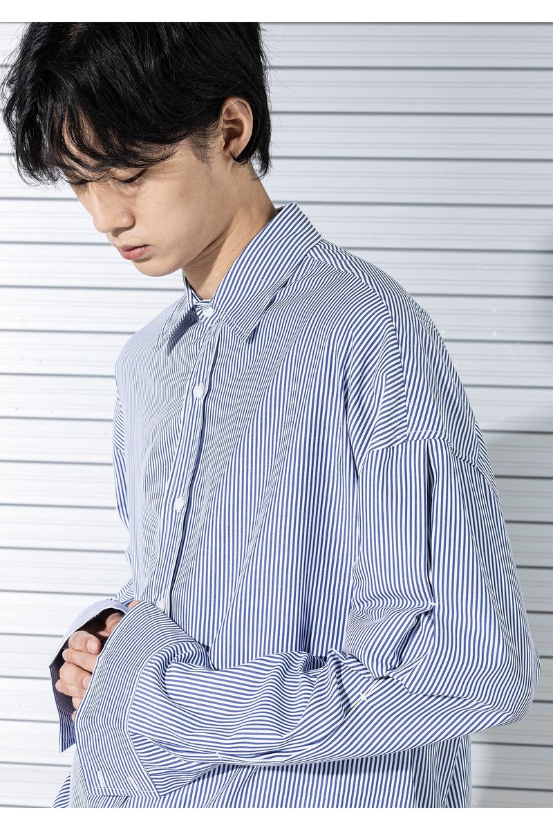 STRIPE INVERTED PLEATS SHIRTS