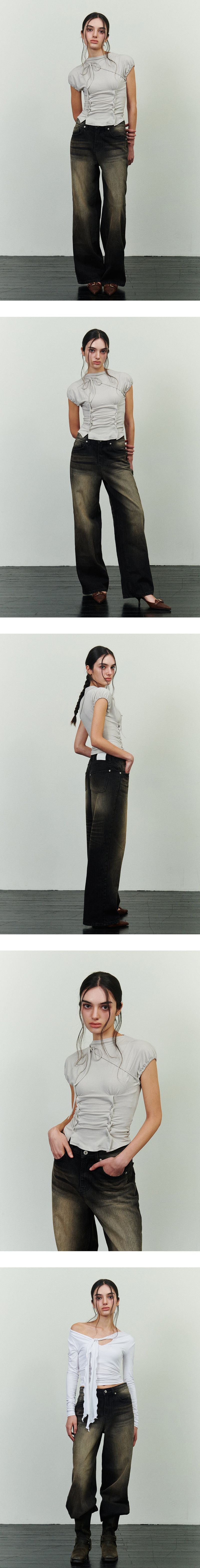 JADEN DENIM PANTS brown