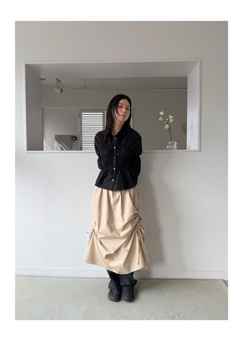 SIDE STRAP SHIRRING SK