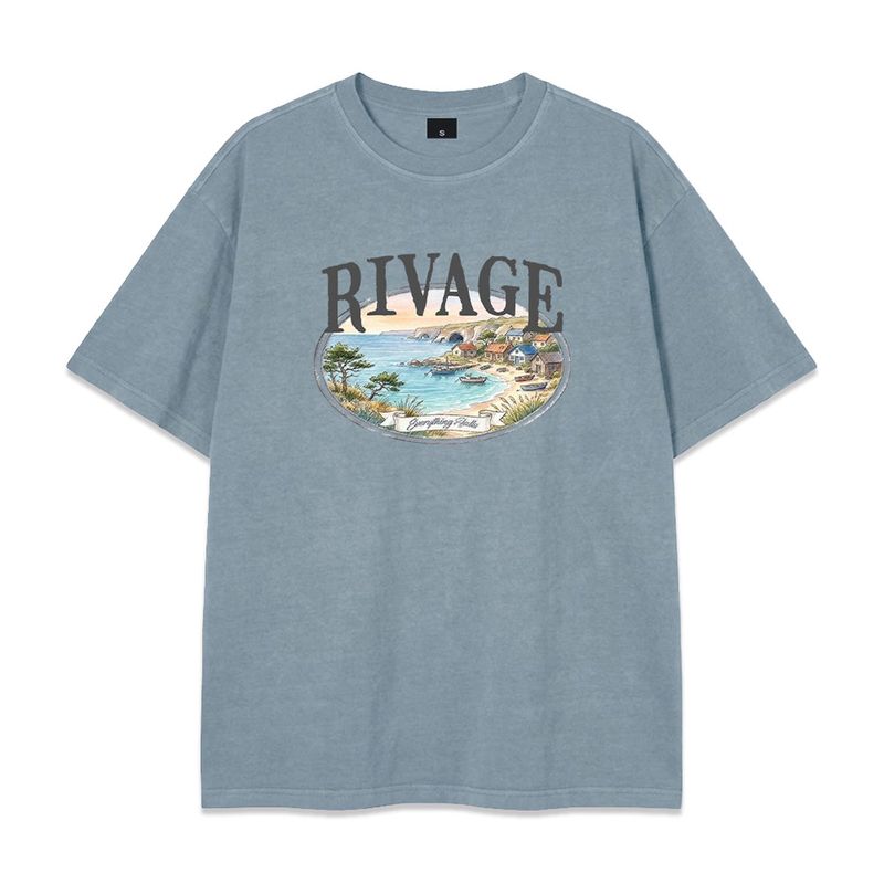 rivage pigment-dyed short-sleeve t-shirt (3color)