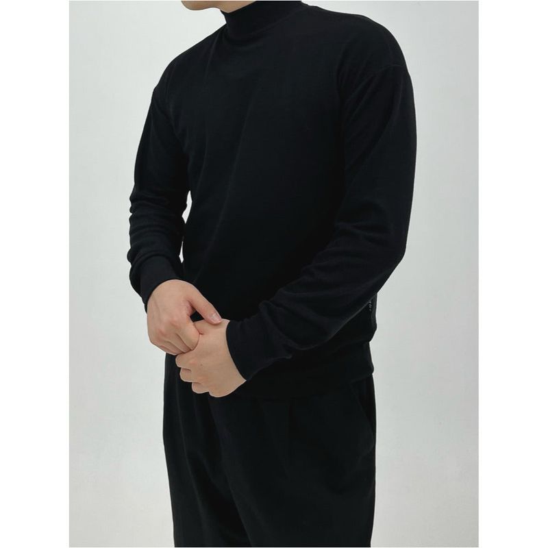 SIDE LABEL TURTLENECK 3COLOR