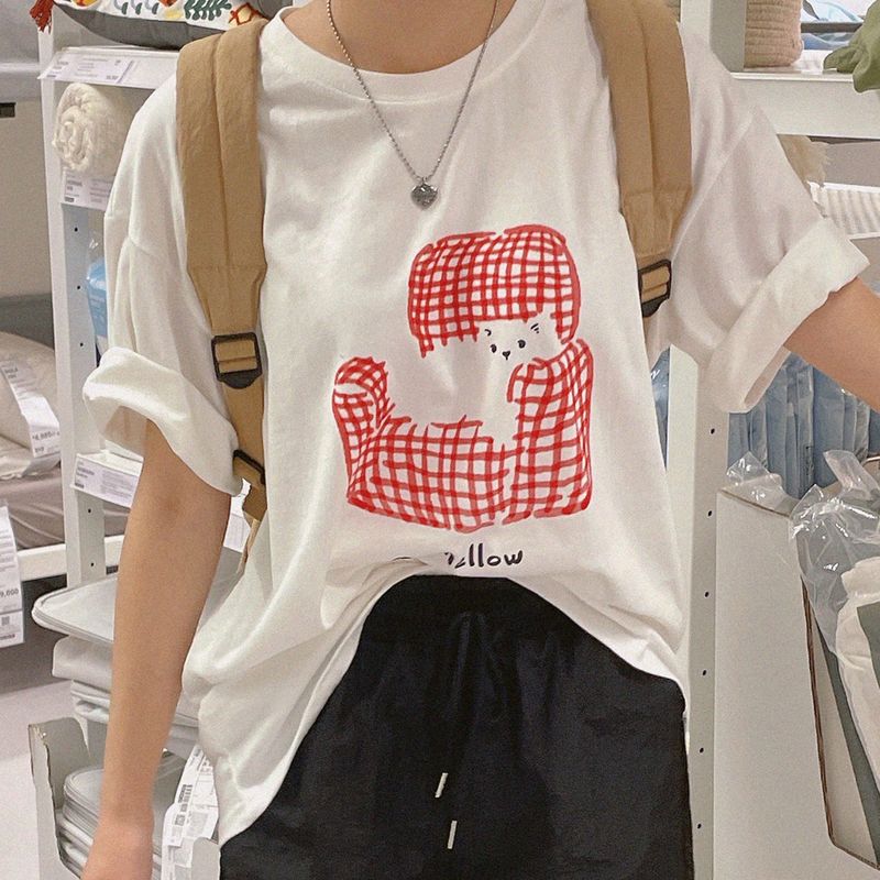 natural mind（ナチュラル マインド）の「Melow Meow Short Sleeve T-shirt（Tops）」