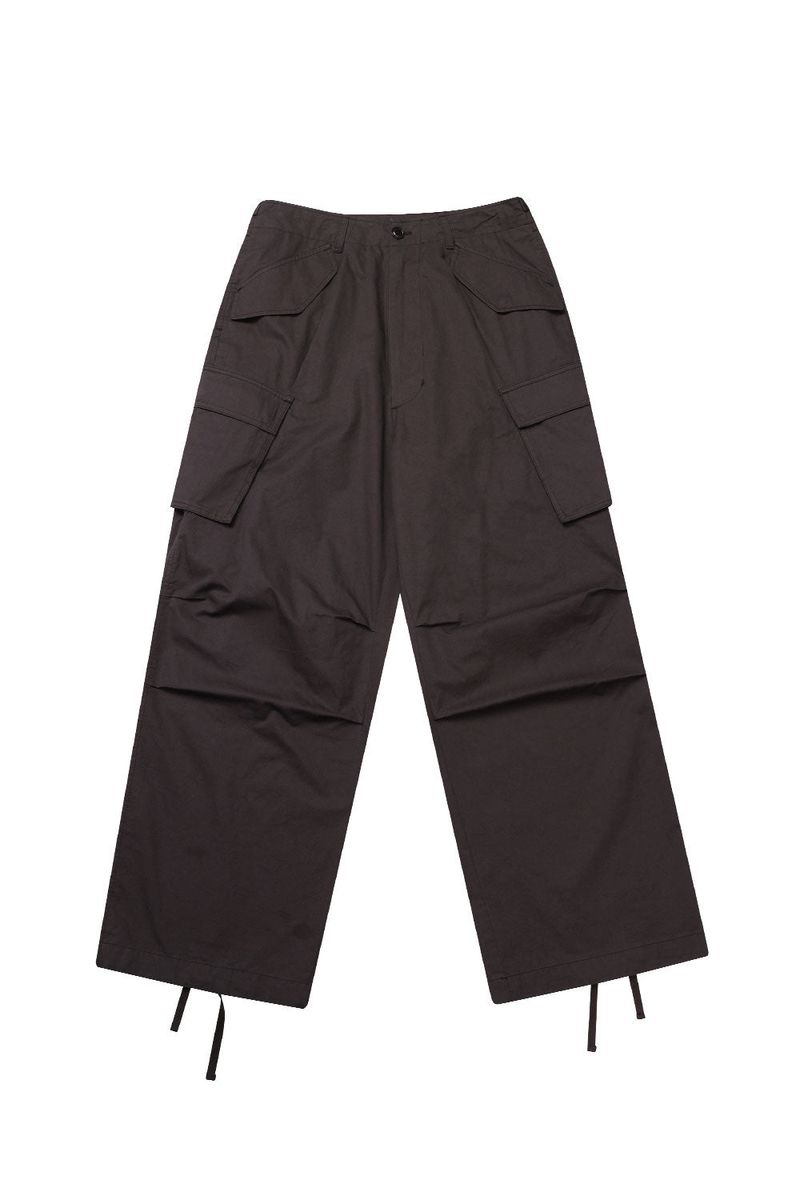 DIAGONAL CARGO PANTS_BROWN