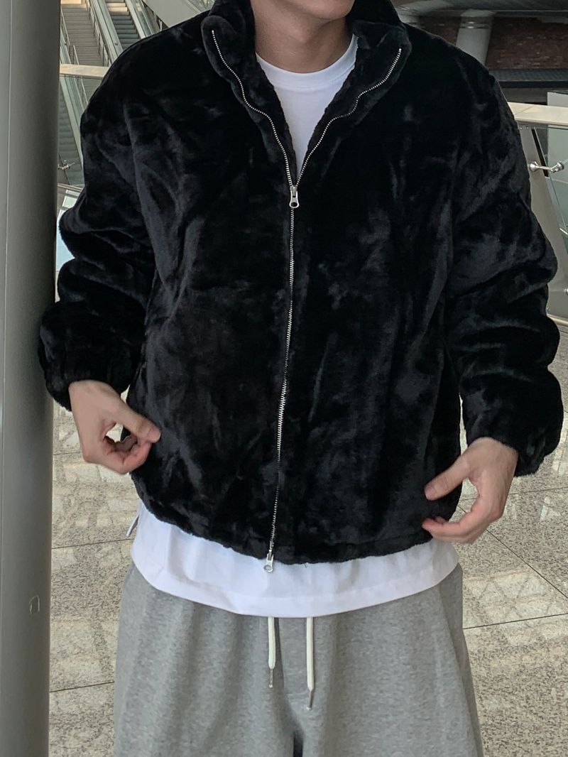 Cozy fur mink jumper
