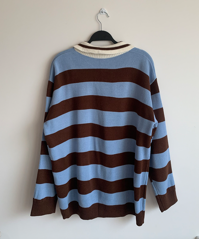 Bold Stripe Collar Knit