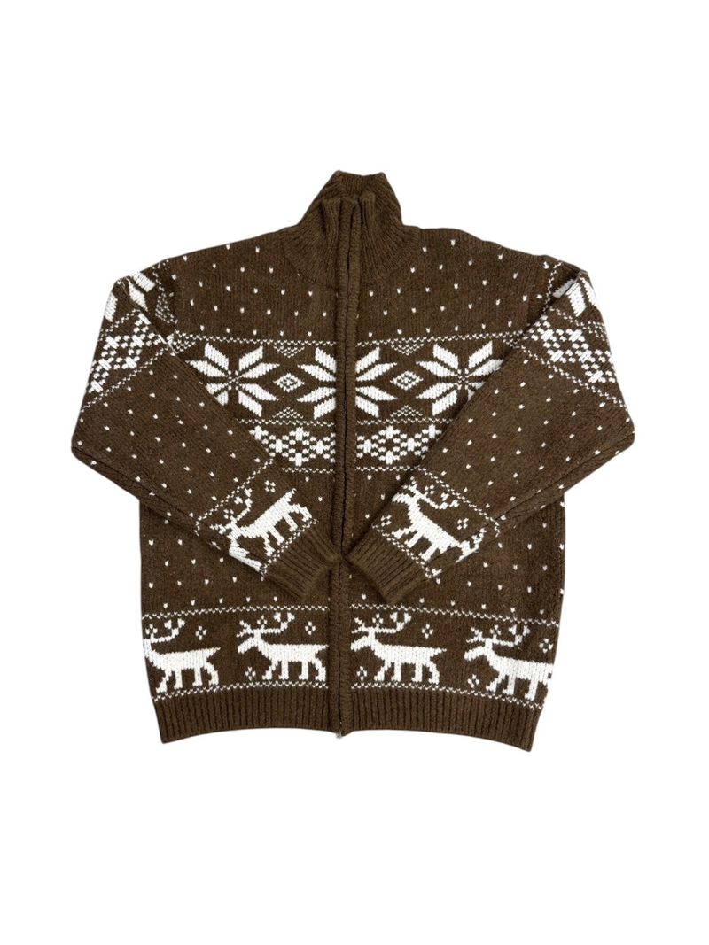 Nordic Two-Way Knit Zip-Up (3 Colors)