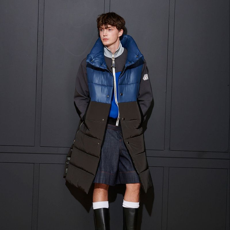  [UNISEX] JUN PADDING VEST, NAVY + BLACK